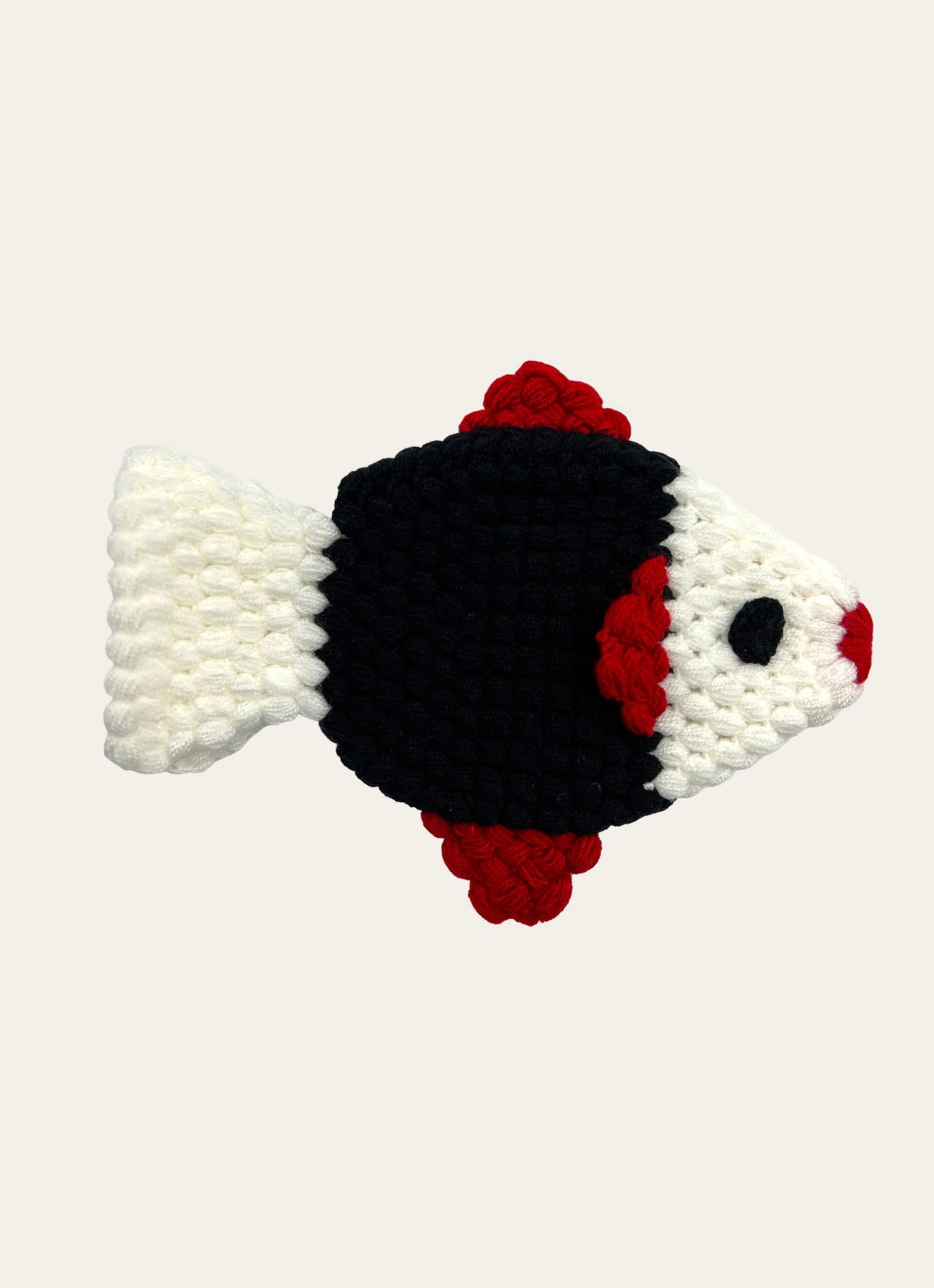 Copy of Fish Loofah Black & White & Red