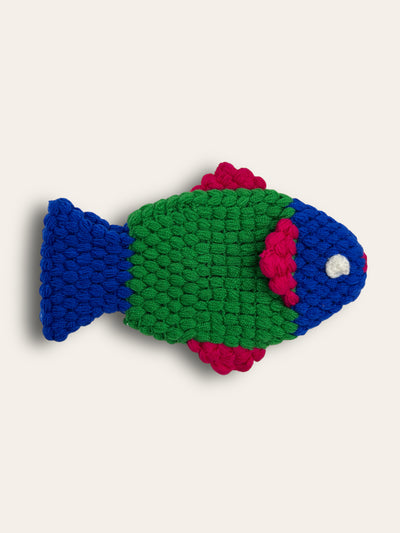 Fish Loofah Blue & Green & Red