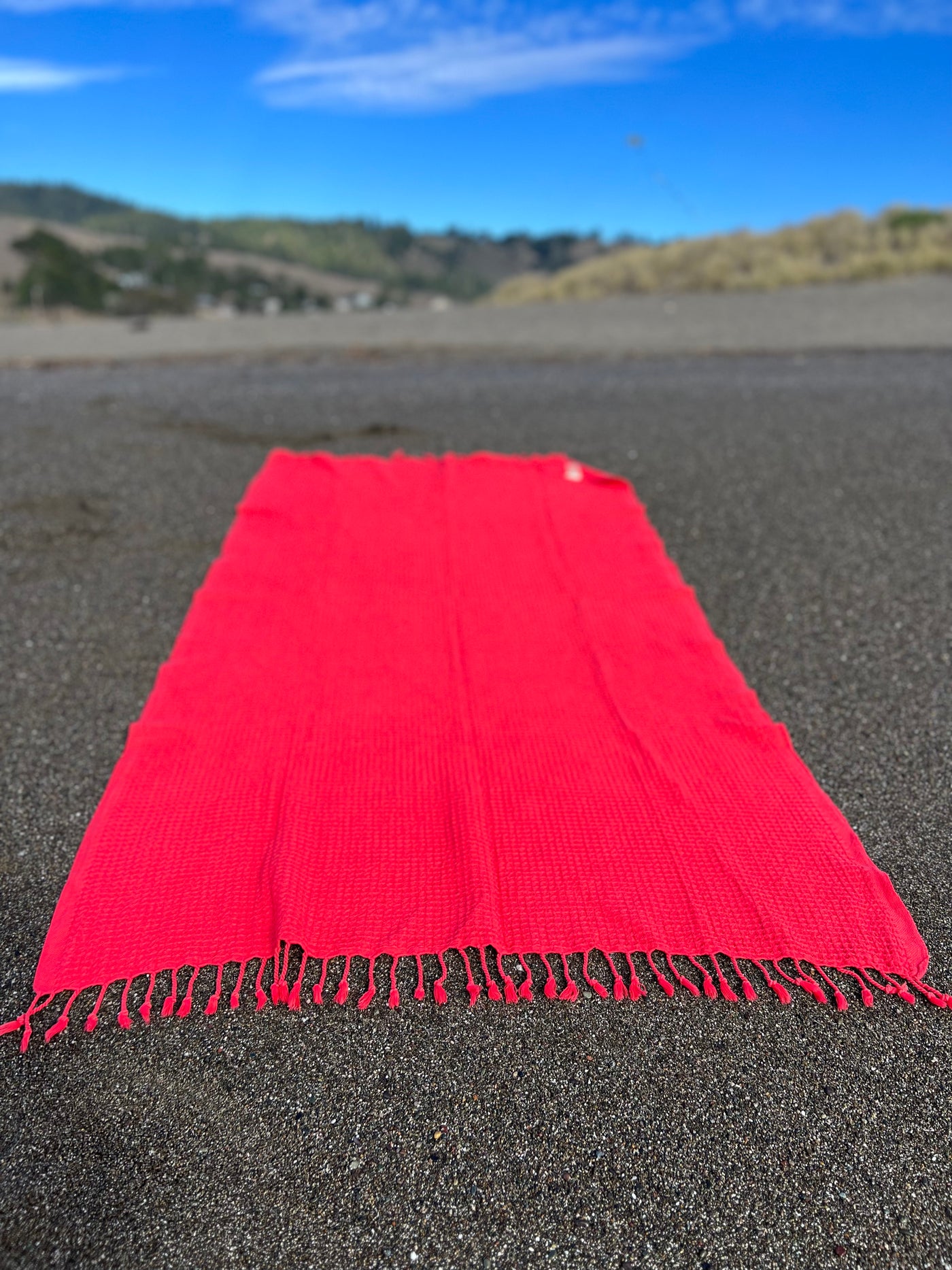 Waffle Towel Red
