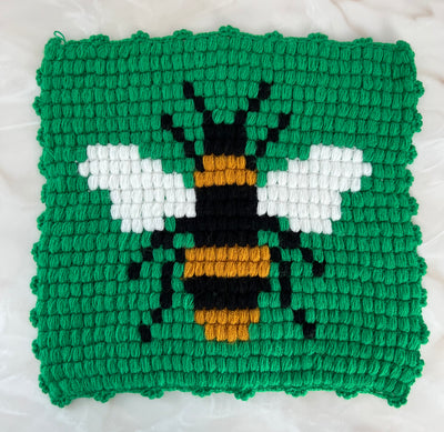 Bee Loofah Green