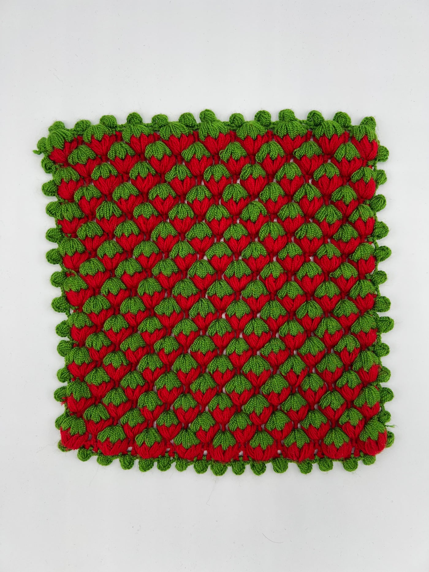 Strawberry Field Loofah Green & Red